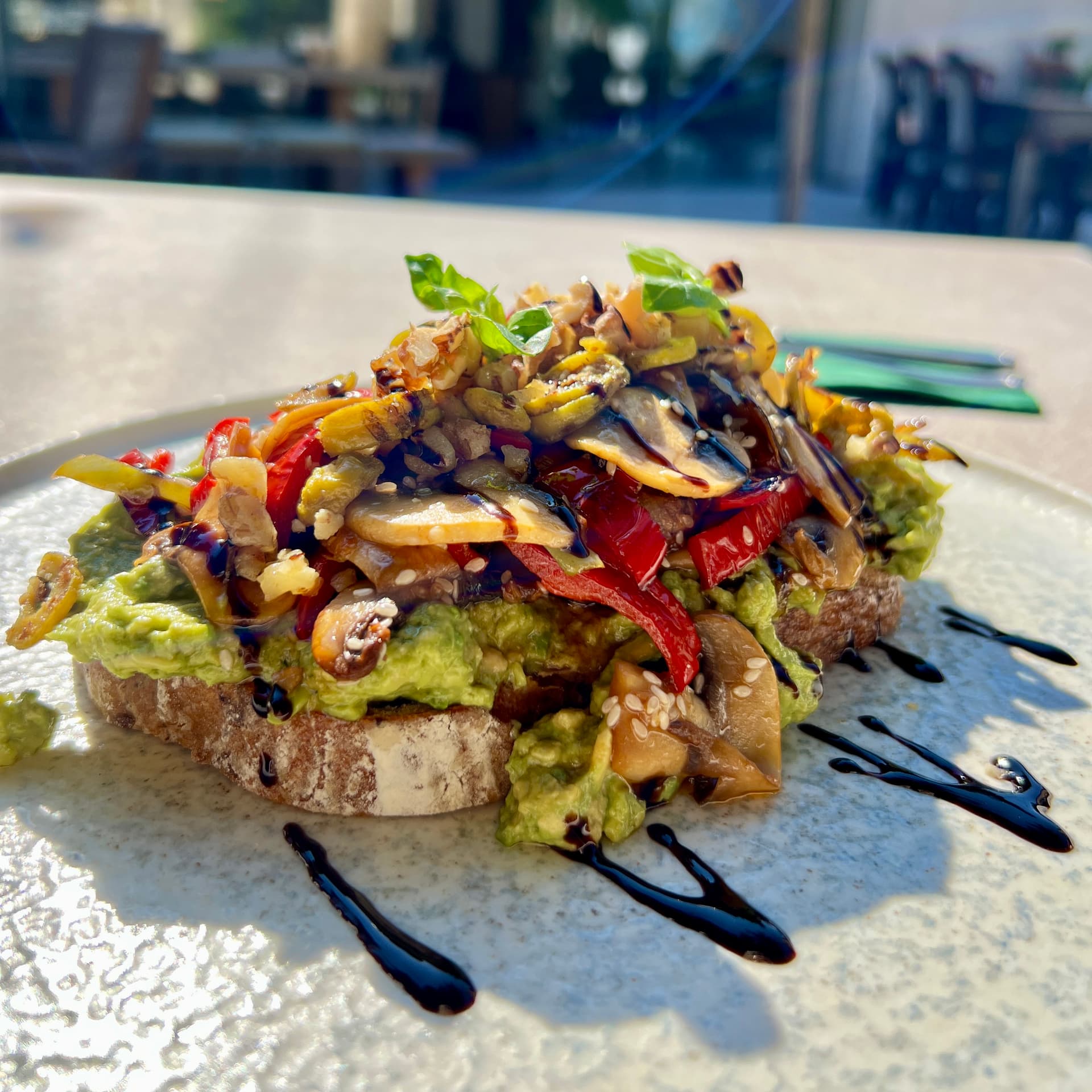 Avocado Mushroom Tartine